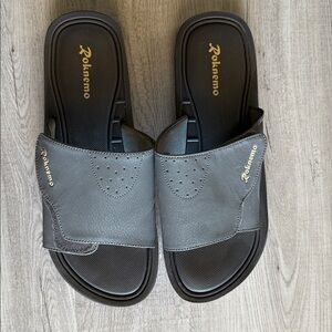 Roknemo Dark Gray Slide Sandals Men’s 13